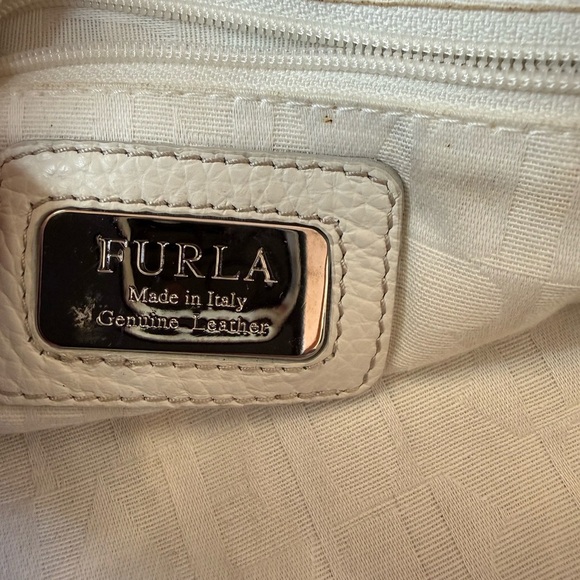 Furla Genuine Leather Bag in Cream - Picture 2 of 3